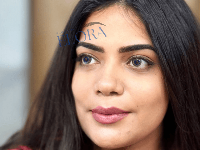 Phi Nano Brows procedure creating natural, hair-like strokes for fuller eyebrows