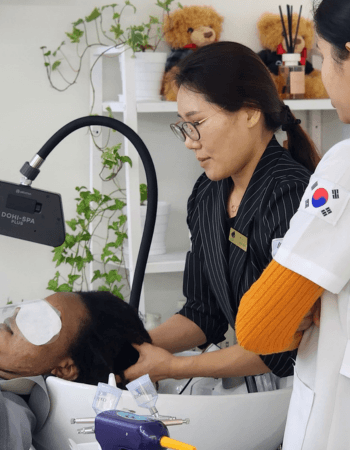 Korean hair restoration with deep cleansing