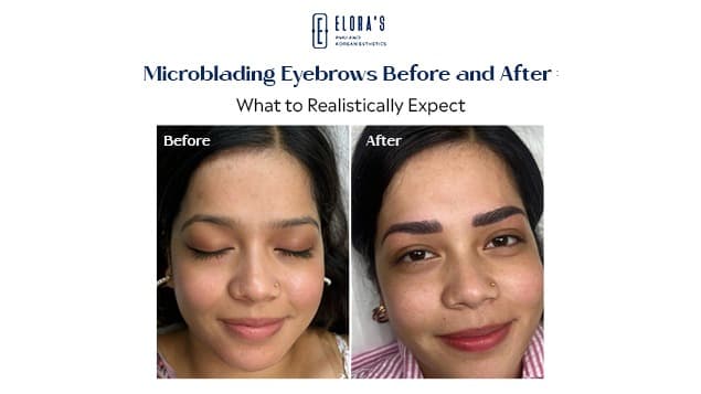 Microblading Eyebrows Before and After
